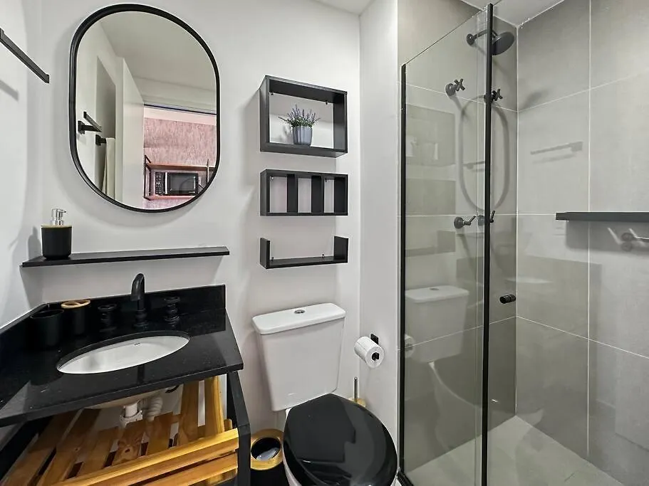 Apartmán Studio Kitchen Balcony Modern São Paulo Brazílie
