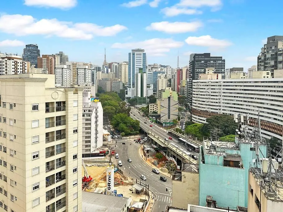 Apartmán Studio Kitchen Balcony Modern São Paulo Brazílie