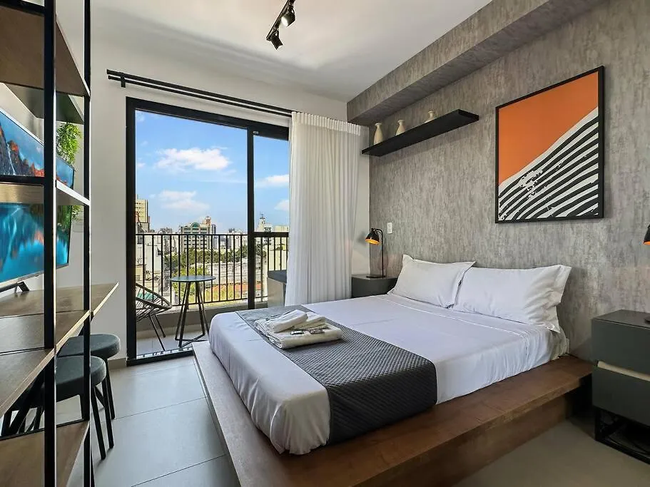 Studio Kitchen Balcony Modern São Paulo