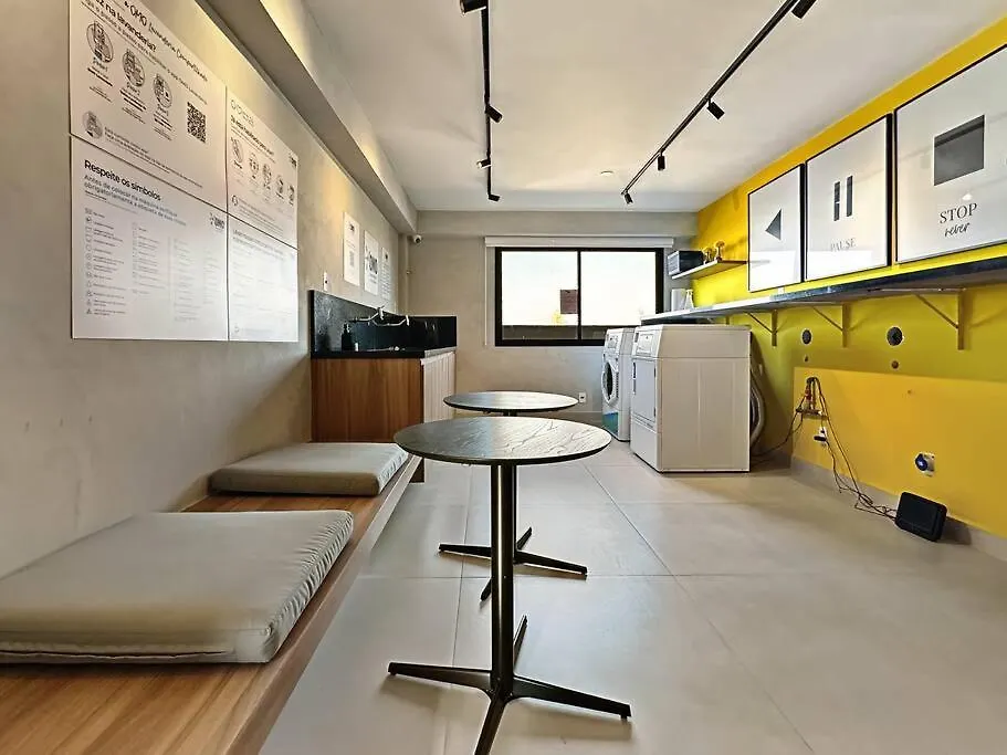 Studio Kitchen Balcony Modern Sao Paulo Brazil